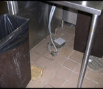 Commercial kitchen floor after pressure washing Commercial kitchen floor after pressure washing