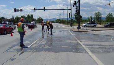 Wash On Wheels worked with CDOT to clean an emergency grease spill in Littleton Wash On Wheels worked with CDOT to clean an emergency spill in Littleton