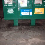 Sidewalk Ads Pressure Washed In Downtown Denver