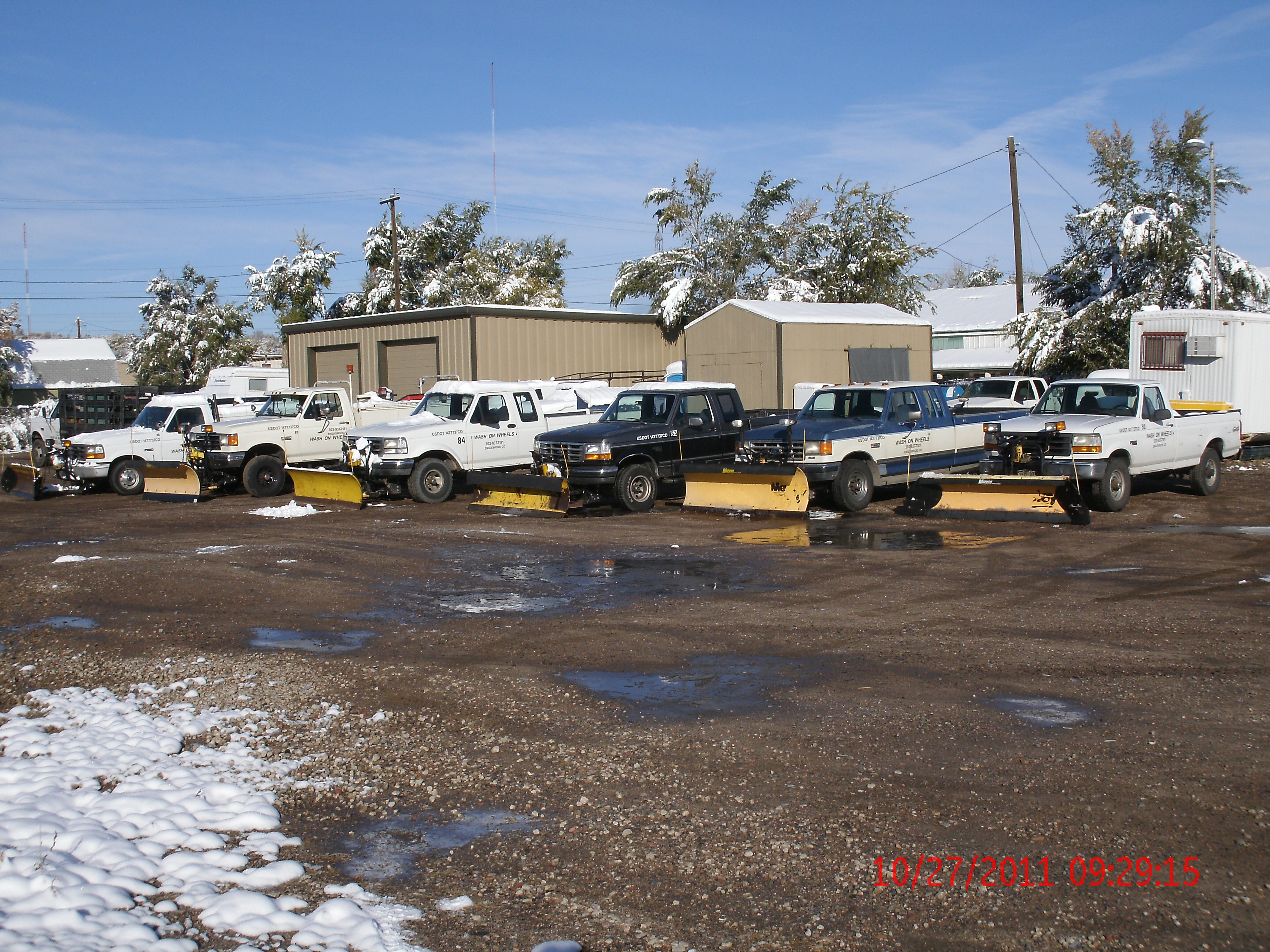 Wash On Wheels Snow Plow Trucks