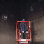 Pressure Washing The Dynomometer Room