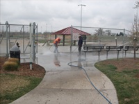 Pressure Washing Longmont Park Shelters 13