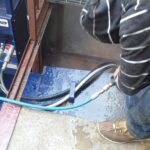 Pressure Washing A Trash Pit At Denver University 14