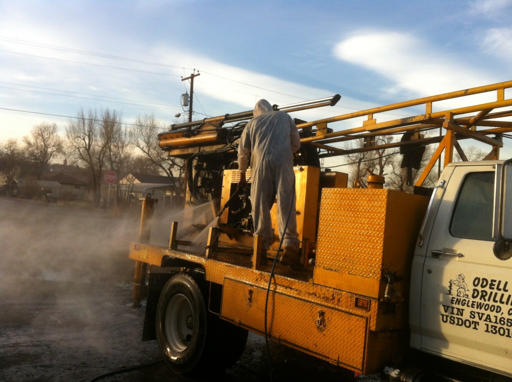 pressure washer well drilling